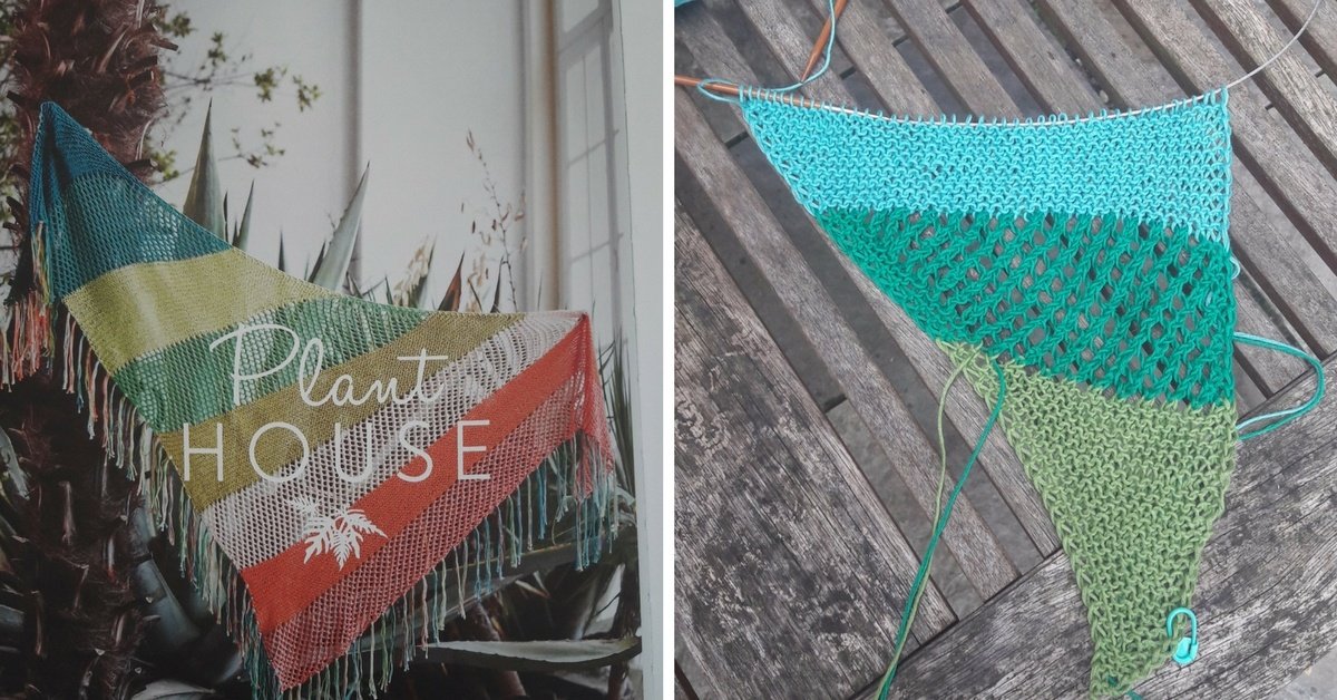 Plant House kötött kendő minta pamutfonal legjobb kendő 2017 nyár